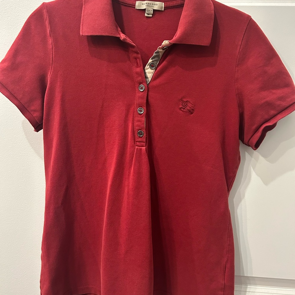 Burberry Red Polo Shirt